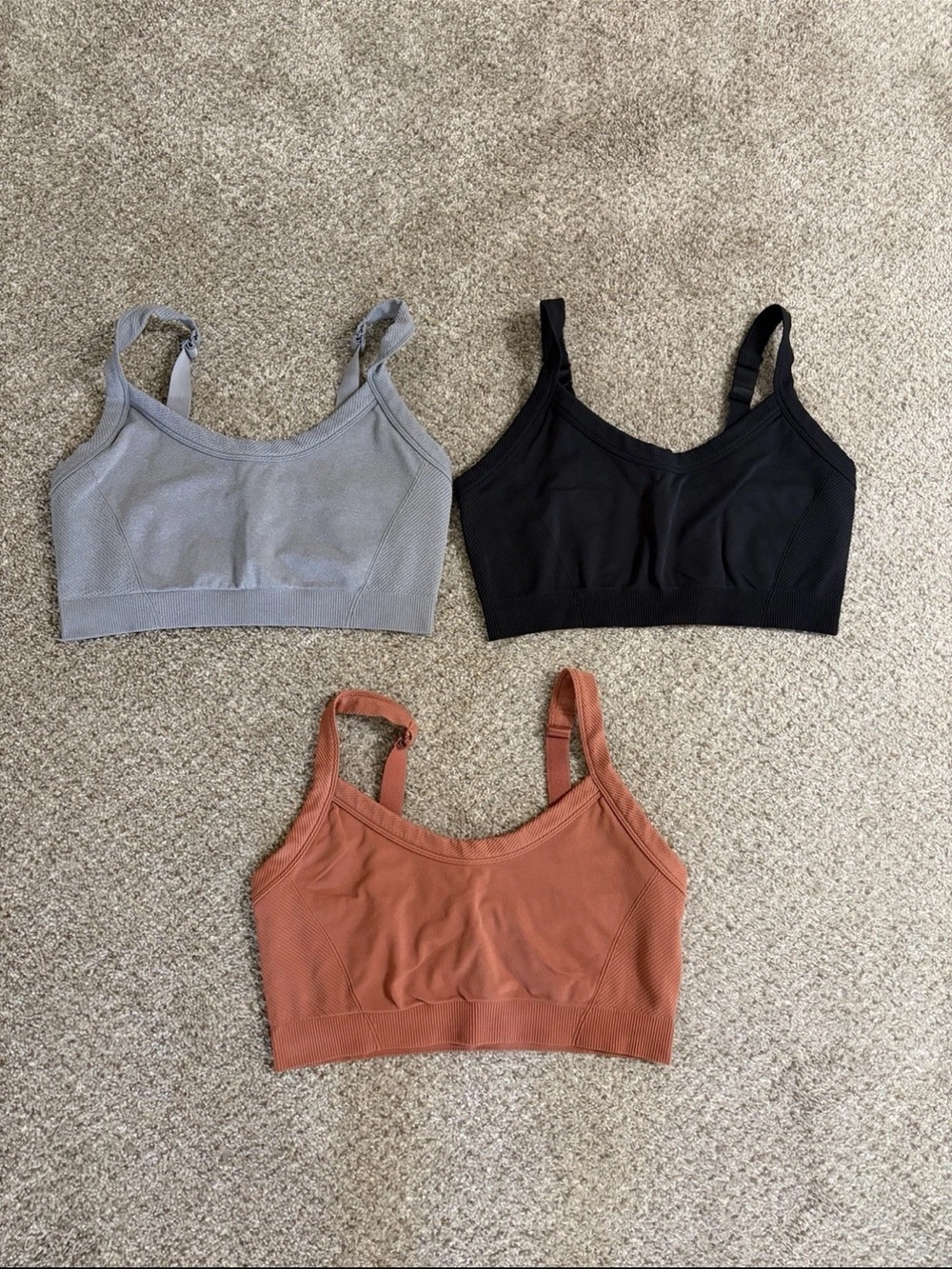 Old Navy Bralette Set in Black, Gray, Rust